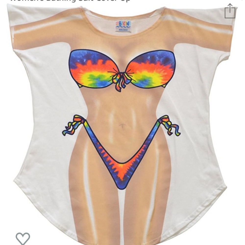 Tie Die Oversize Bikini Tee